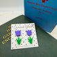 Tulip acrylic earrings