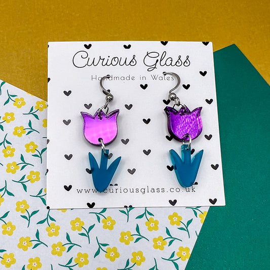 Tulip Acrylic Earrings