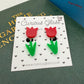 Tulip acrylic earrings