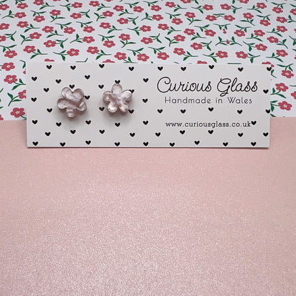 Flower acrylic earrings - stud