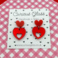 Limited edition heart acrylic earrings