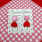 Limited edition heart acrylic earrings