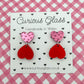 Limited edition heart acrylic earrings
