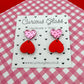 Limited edition heart acrylic earrings