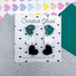 Trio of Hearts Acrylic Earrings