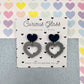 Scalloped Heart Acrylic Earrings