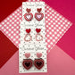 Hearts With Hearts Acrylic Earrings