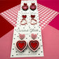 Hearts With Hearts Acrylic Earrings