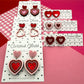 Hearts With Hearts Acrylic Earrings