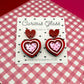 Hearts With Hearts Acrylic Earrings