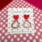 Hearts With Hearts Acrylic Earrings