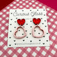 Hearts With Hearts Acrylic Earrings