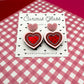 Hearts With Hearts Acrylic Earrings