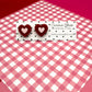 Hearts With Hearts Acrylic Earrings