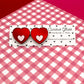 Hearts With Hearts Acrylic Earrings