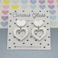 Scalloped Heart Acrylic Earrings