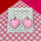 Limited edition heart acrylic earrings