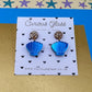 Shell acrylic earrings