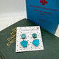 Shell acrylic earrings