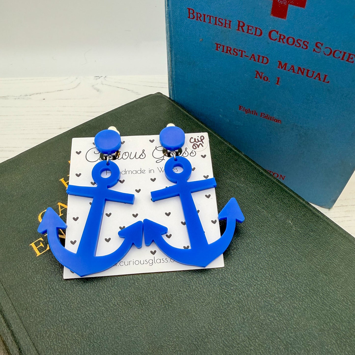 Anchor acrylic earrings