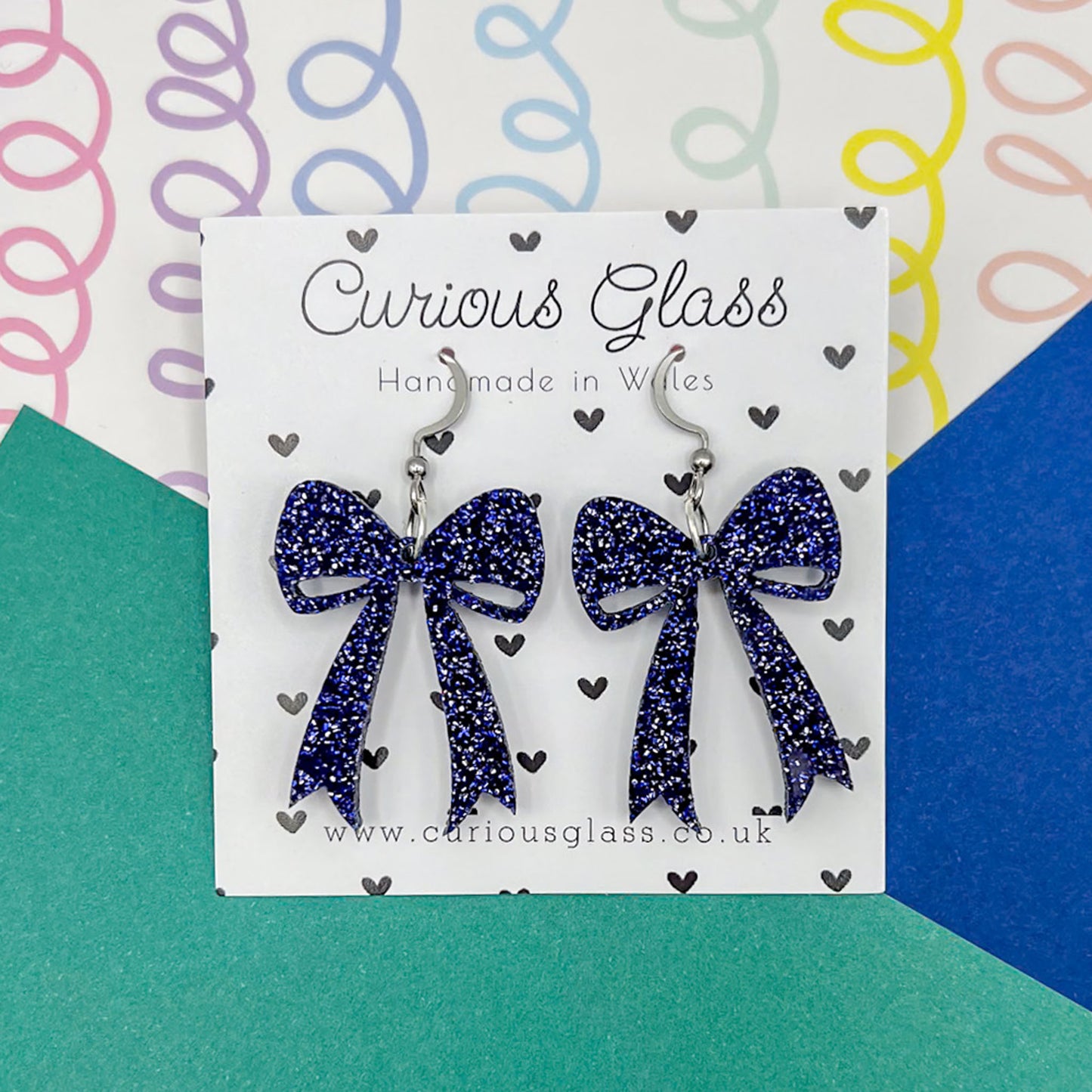Bow Acrylic Earrings (Larger)