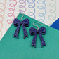 Bow Acrylic Earrings (Larger)