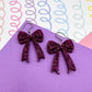 Bow Acrylic Earrings (Larger)