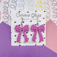 Bow Acrylic Earrings (Larger)