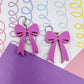 Bow Acrylic Earrings (Larger)