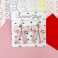 Bow Acrylic Earrings (Larger)