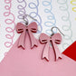 Bow Acrylic Earrings (Larger)