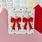 Bow Acrylic Earrings (Larger)