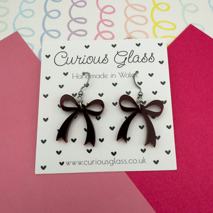 Bow Acrylic Earrings