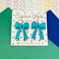 Bow Acrylic Earrings (Larger)