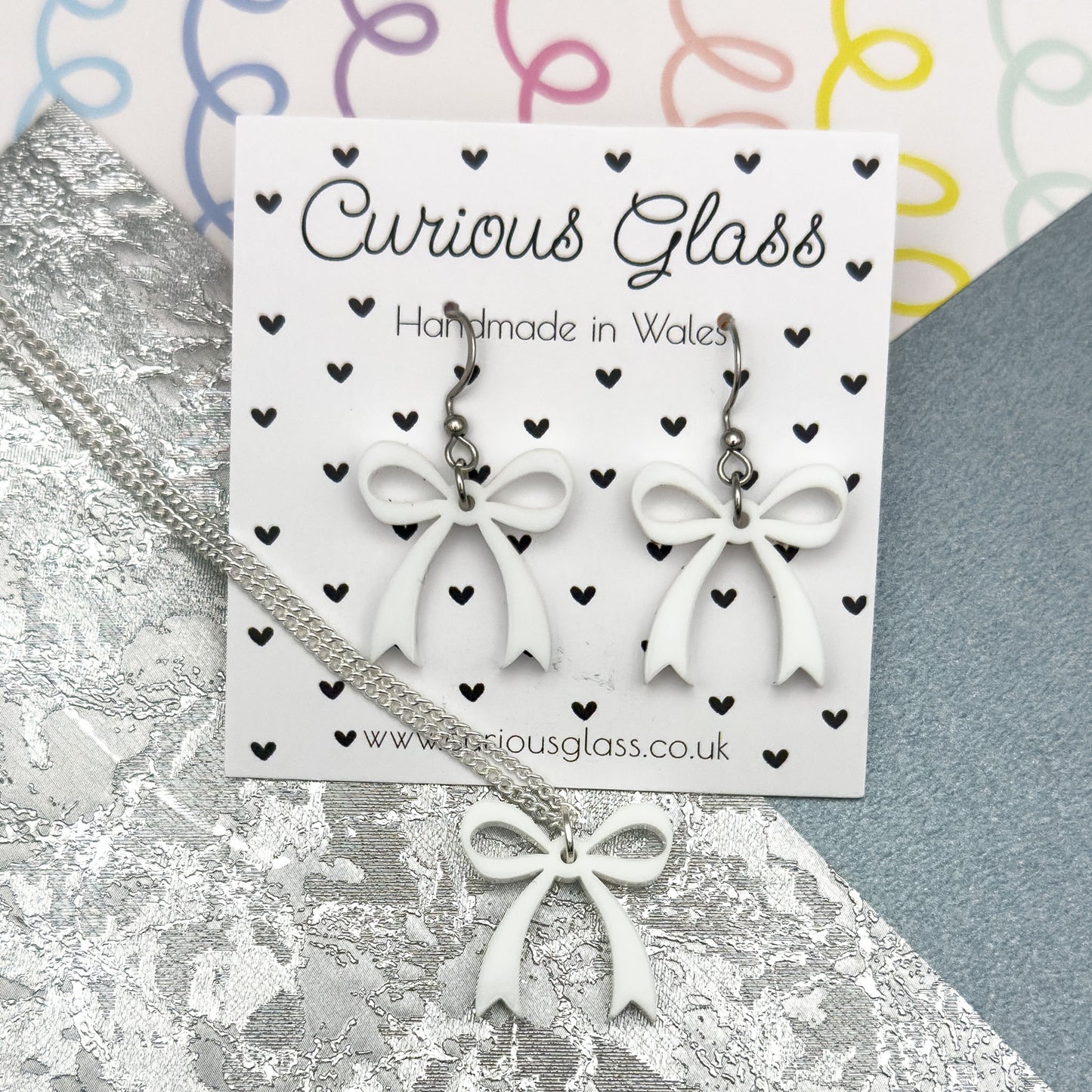 Bow Acrylic Earrings