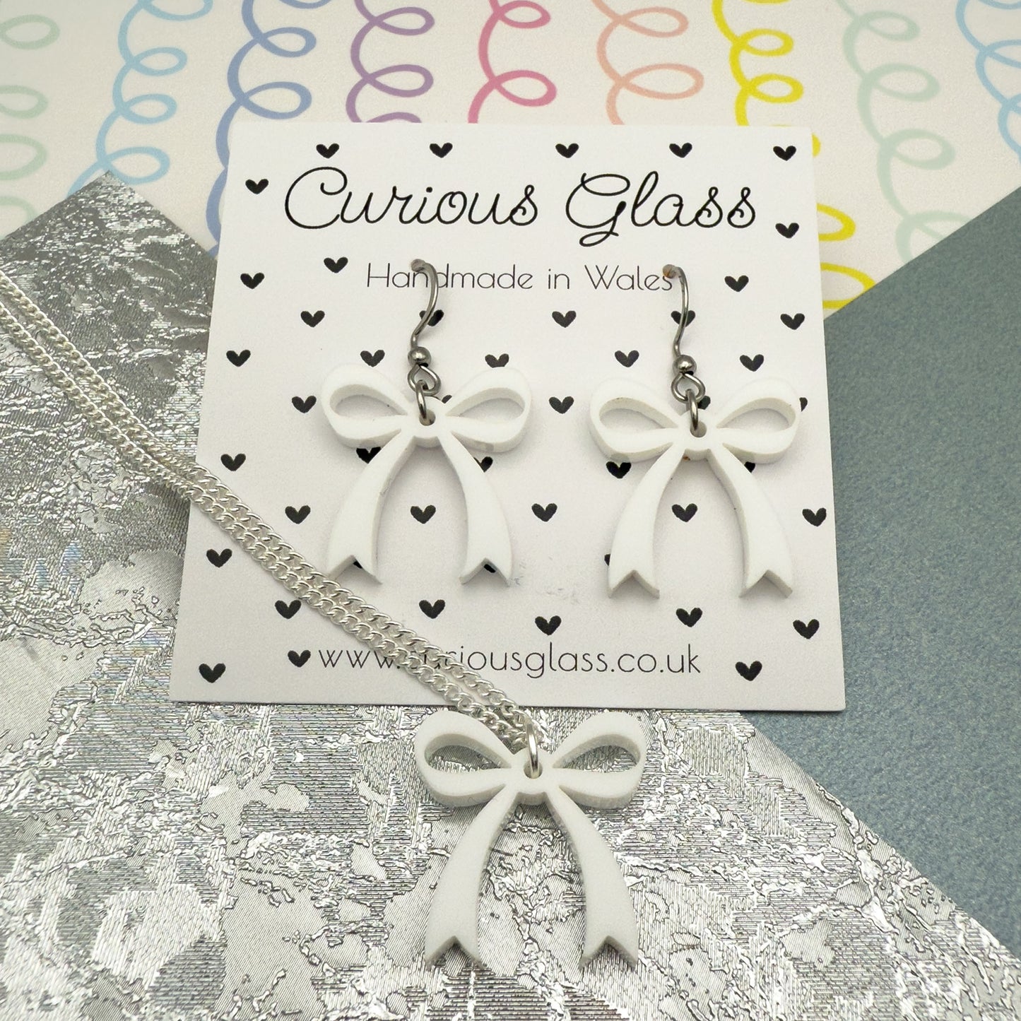 Bow Acrylic Earrings