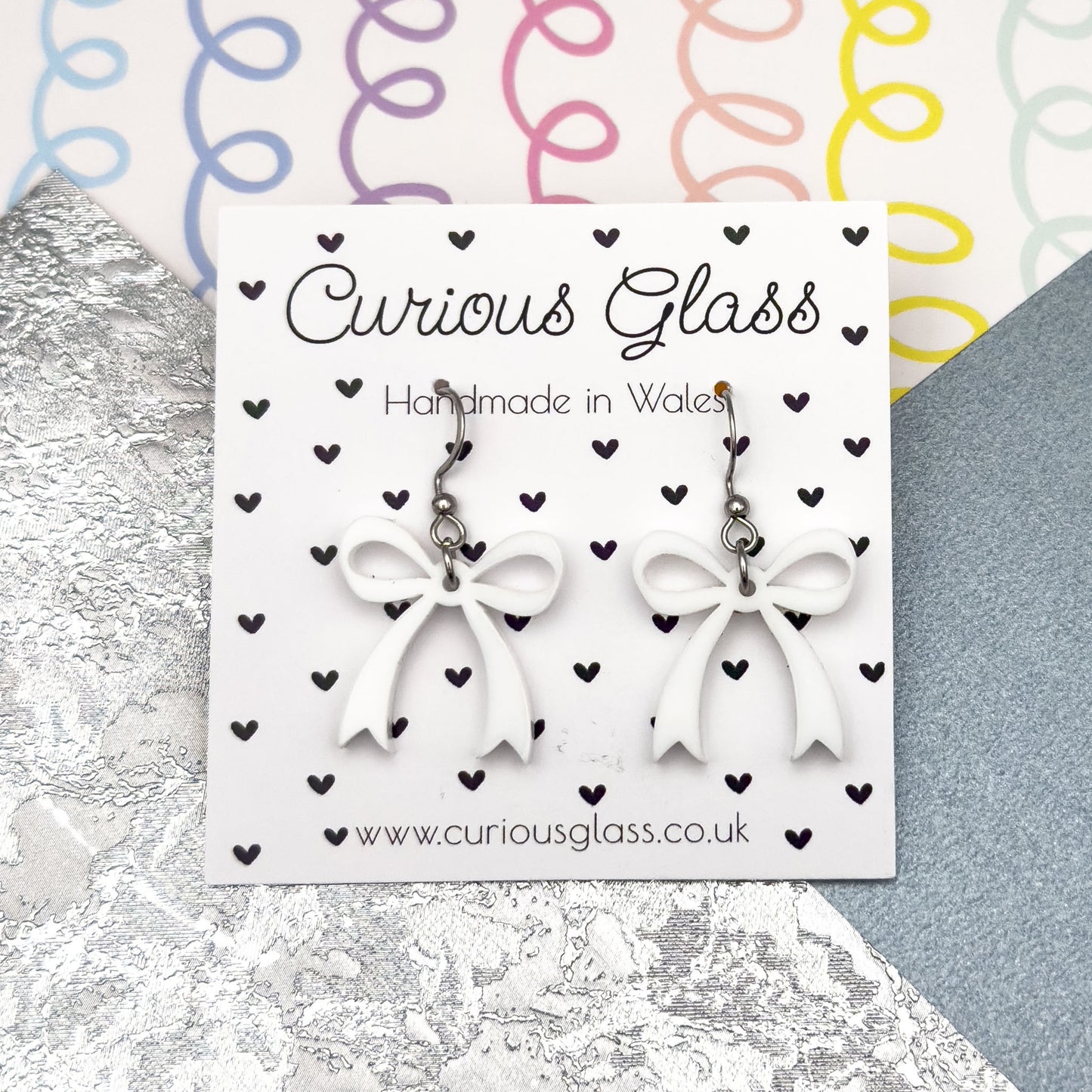 Bow Acrylic Earrings