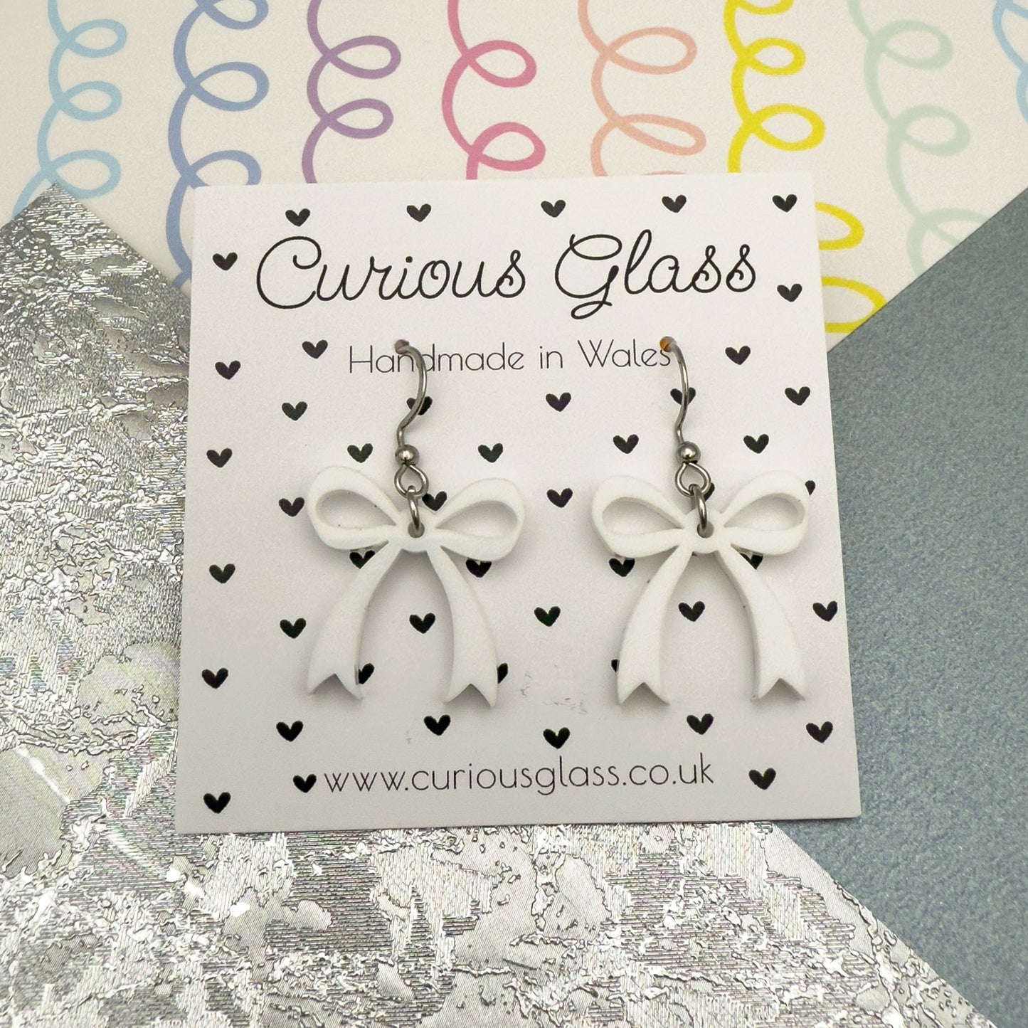 Bow Acrylic Earrings