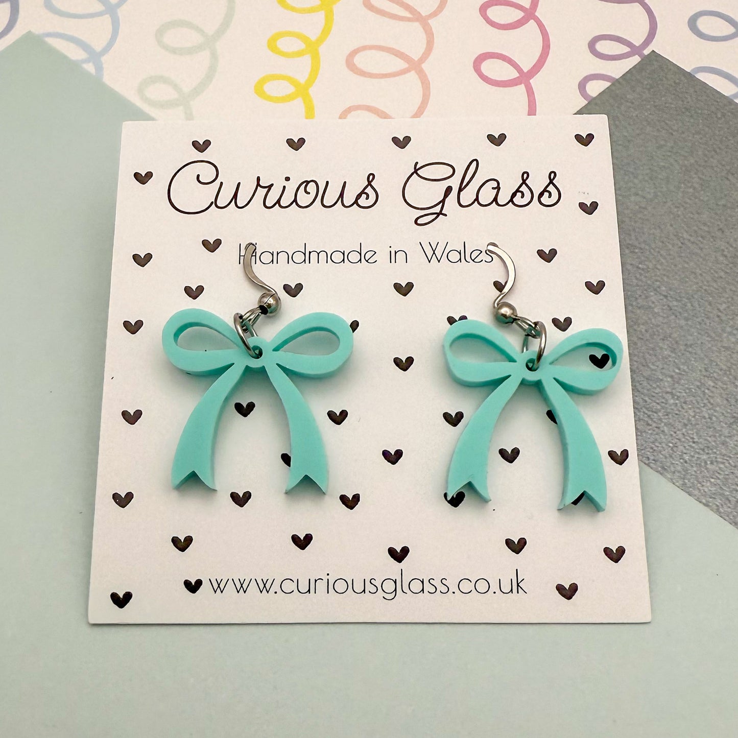 Bow Acrylic Earrings