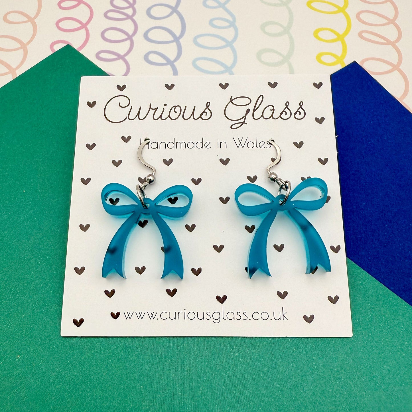 Bow Acrylic Earrings