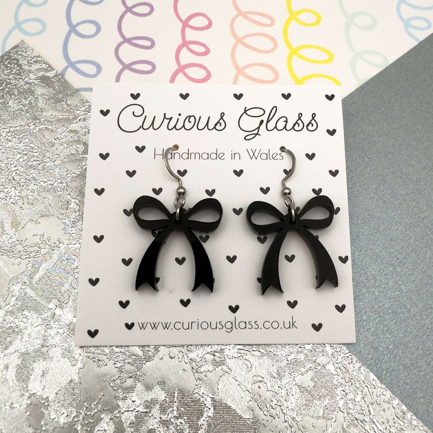 Bow Acrylic Earrings
