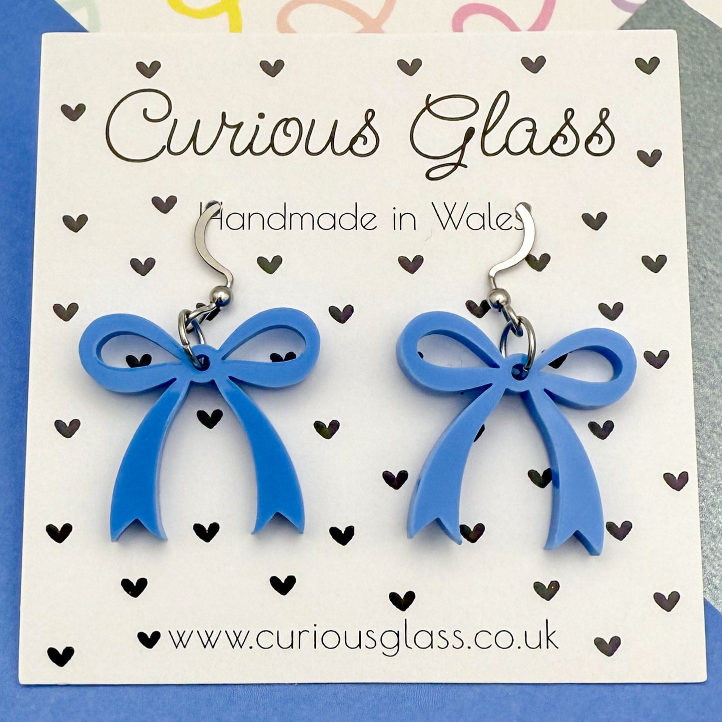 Bow Acrylic Earrings