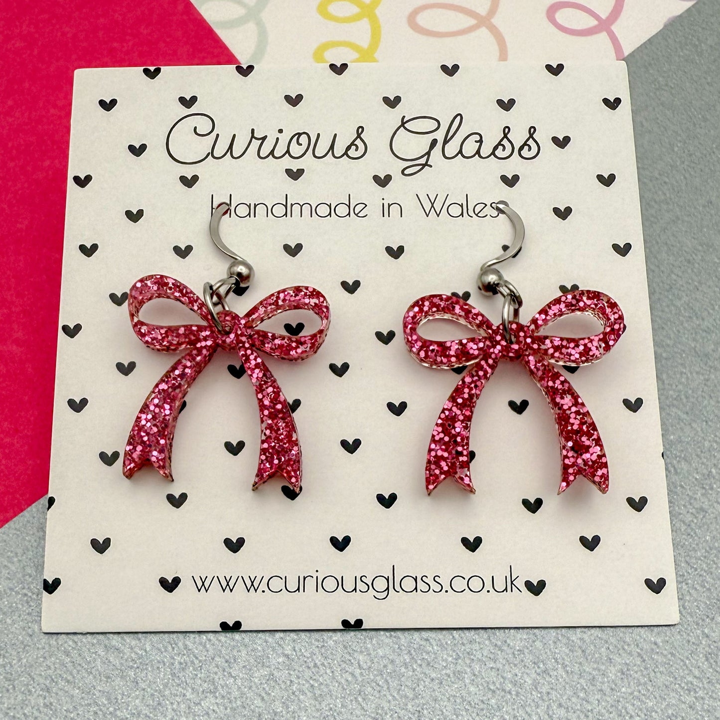 Bow Acrylic Earrings