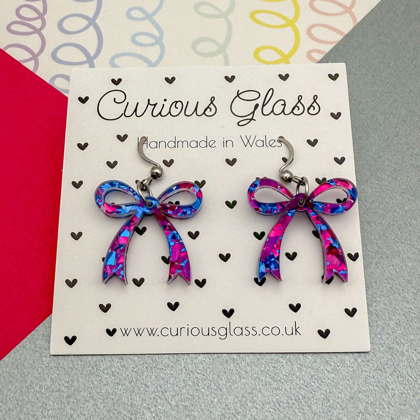 Bow Acrylic Earrings