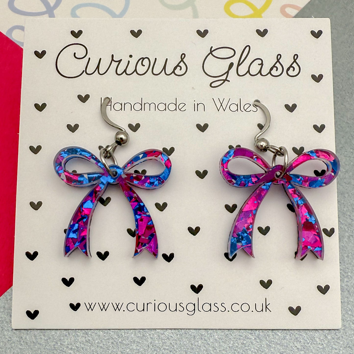 Bow Acrylic Earrings