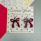 Bow Acrylic Earrings