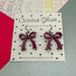 Bow Acrylic Earrings