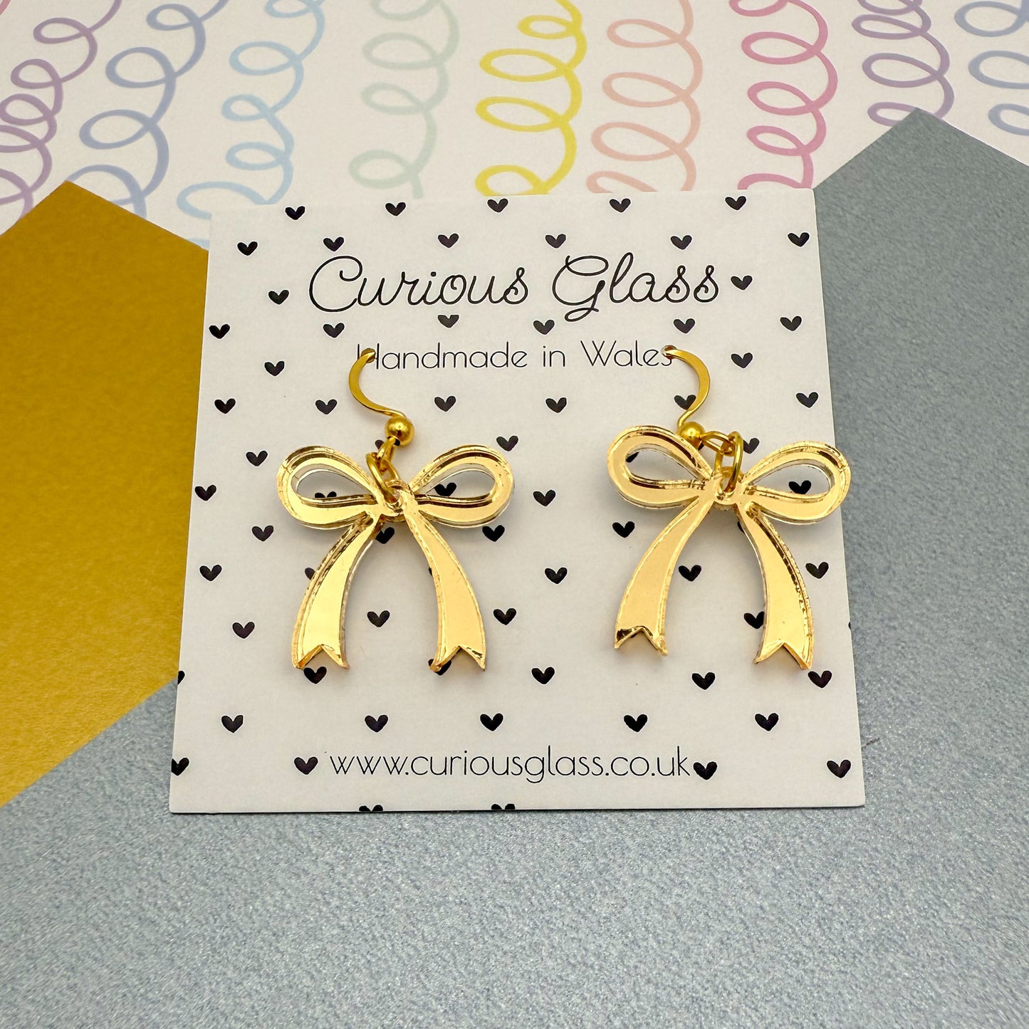 Bow Acrylic Earrings