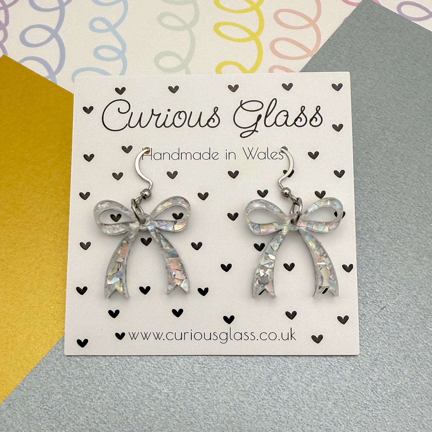 Bow Acrylic Earrings