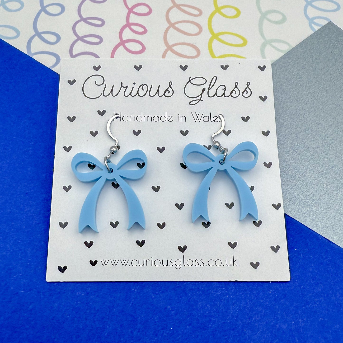 Bow Acrylic Earrings